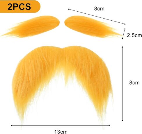 2 PCS هالوين شارب وهمية الحواجب وضعت ذاتيا لاصق لحية مزورة الحواجب كثفات مضحكة cosplay ملحقات الجدة شعر الوجه واقعية للرجال مهرجان كرنفال للرجال in Kuwait