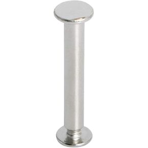 Aopin Chicago Binding Screws Binding Post Scrapbook Photo Albums Screw Post Fit for 0.16inch(4mm) Hole Dia, Female M3x10mm Butt Screw for Binding Leather Saddles Purses Belt Repair, Silver, 20 Sets
