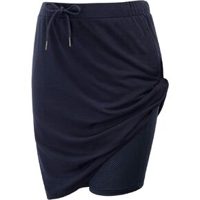 JACK SMITH Women's Stretchy Knee Length Skirts Athletic Skorts for Woman Drawstring Waist with Mesh Shorts Pockets