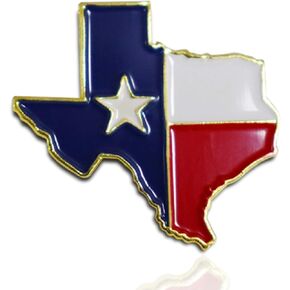 12/24/100Pack-US TX Texas State Lapel Pins Waving Flag America Patriotic Texan Map Flag Pins Bulk Metal Souvenir Series Gifts