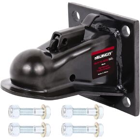 2-5/16 Flat Mount Trailer Coupler,14000LBS,Included Hardware Black Powder Coat Included 5/8 Grade 8 Bolts