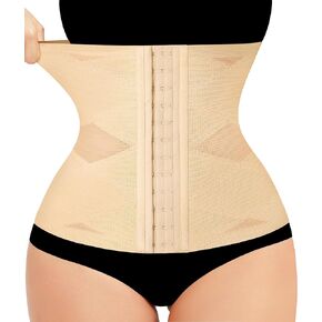 LODAY Waist Trainer for Women Corset Shapewear Tummy Control Body Shaper Cross Mesh Segmented Waist Cincher Postpartum Girdle