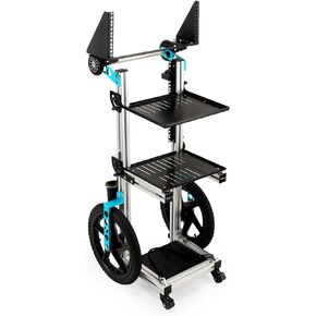 عربة قناة عمودية PROAIM Sound Chief لتسجيل وإنتاج الصوت/الفيديو مع حامل حامل. تعديل الرف لأعلى/لأسفل، فرامل قدم موثوقة، قابلة للطي. حمولة تصل إلى 30 كجم / 66 رطلاً. (CT-SDCF-CV4) in Kuwait