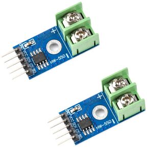 Aideepen 2PCS MAX6675 Module+K Type Thermocouple Temperature Sensor Set M6 Screw with Free Cable DC3~5V