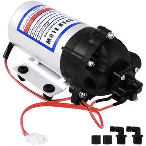 8000-543-236 Automatic-Demand Diaphragm Pump,12V DC Water Pump,1.8GPM,50PSI 3/8" NPT Female Port,for Garden Irrigation and Pressure Washing