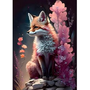 SENQAO Wolf Diamond Painting Kits for Adults, Wolf DIY 5D Full Drill Diamond Painting Kits for Adults Kids Beginner, Diamond Dots for Home Wall Decor, Gem Art 12 x 16 Inches