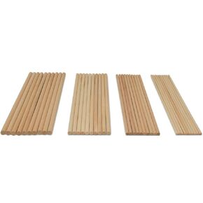 Wooden Dowel Asssortment 80 Dowel Rods 12 inches Long by Woodpeckers