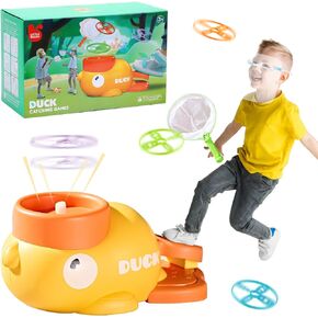 COUOMOXA Outdoor Toys Games for Kids: Stomp Launcher Flying Spinner Disc Chasing Activities - Family Backyard Games Outside Toys for Kids Ages 3-5 4–8 Years Old Boys Girls Toddlers Birthday Gift