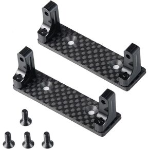 2-Pack Aluminum Alloy Servo Mounts Fixed Holder Bracket for 1/10 Axial Wraith 90048 RR10 RC Crawler Car