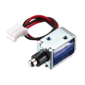 uxcell DC 12V 0.42A 30g 3mm Mini Electromagnetic Solenoid Lock Push Pull Type for Electirc Lock Cabinet Door Lock