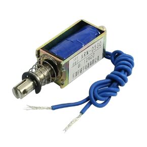 uxcell A14032200ux0084 Push Pull Type Eelectric Electromagnet Solenoid, DC 12V, 5N Force, 10 mm