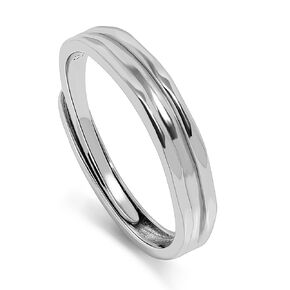 Meissa 925 Stelring Silver خاتم زفاف عريض للرجال مصنوع يدويًا خاتم الماس للنساء مطابقة خواتم الوعد حجم قابل للتعديل مجموعة خواتم زوجين، مجموعة من حلقتين