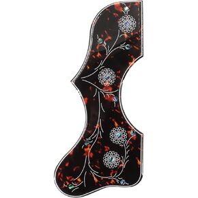 Acoustic Guitar Pickguard Thick Pick Guard for J200 SJ200 Acoustic Folk Guitar Parts (Dark Tortoise)…