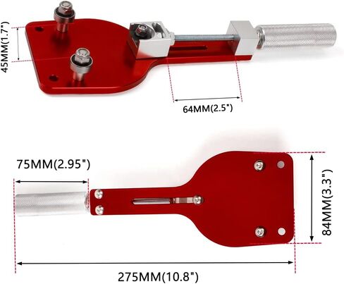 قاطع فلتر الزيت 77750، أداة قطع فلتر الزيت الأحمر العالمي من الألومنيوم الخام لقطع الفلتر يناسب الفلتر حتى نطاق القطع 2-3/8 بوصة - 4-3/4 بوصة in Kuwait