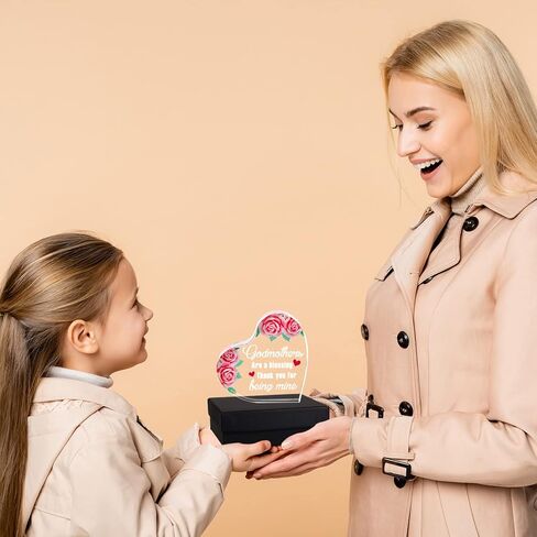 هدايا العرابة من العرابات هي نعمة شكرًا لكونك تذكارًا لقلبي من الأكريليك ووزن الورق، هدايا عيد ميلاد الأم، إعلان الحمل، هدايا للأم والممرضة in Kuwait