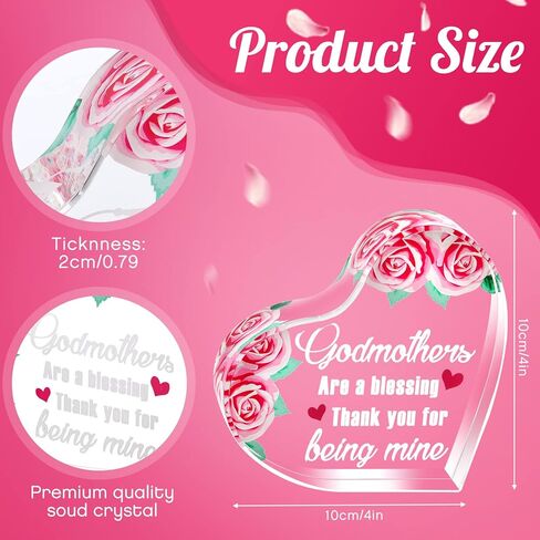 هدايا العرابة من العرابات هي نعمة شكرًا لكونك تذكارًا لقلبي من الأكريليك ووزن الورق، هدايا عيد ميلاد الأم، إعلان الحمل، هدايا للأم والممرضة in Kuwait