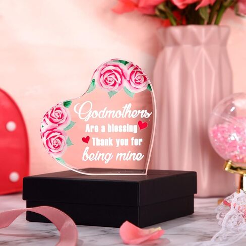 هدايا العرابة من العرابات هي نعمة شكرًا لكونك تذكارًا لقلبي من الأكريليك ووزن الورق، هدايا عيد ميلاد الأم، إعلان الحمل، هدايا للأم والممرضة in Kuwait