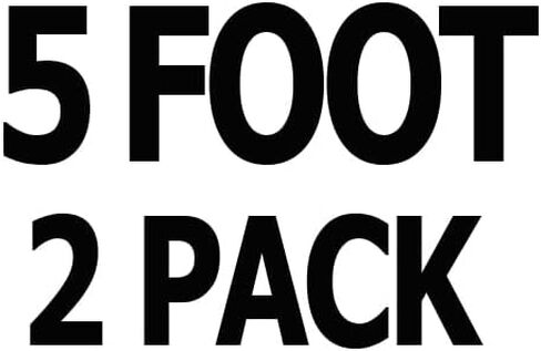 3ft (1m) - 2 Pack, Hot Instant Pot Power Cord, Soy Milk Maker, Printer Power Cord, PC Power Supply Cable, Monitor Power Cable, TV Cord - UL Listed NEMA 5-15P to C13, 10A 125V, 18AWG in Kuwait