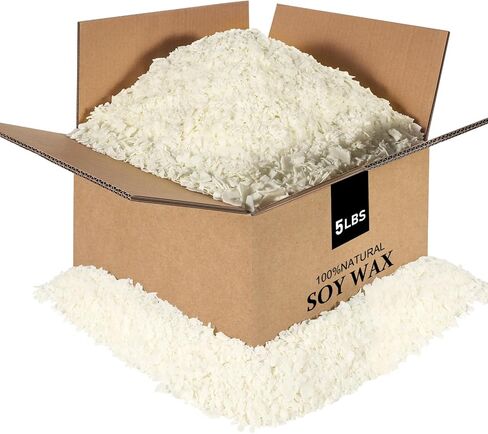 SACATR 5LB Soy Wax for Candle Making, 100% Soy Wax - Natural Candle Wax- No additives and Pure, Premium Quality Candle Wax for Candle Making in Saudi Arabia