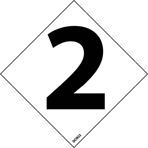 رقم ملصق NMC DCN22 للعلامة الوطنية NFPA، 2 بوصة (5/عبوة)، فينيل Ps (عبوة من 5 قطع) in Saudi Arabia