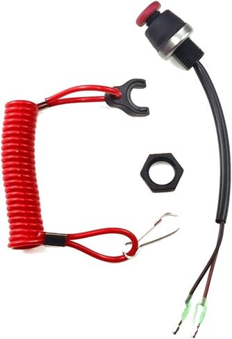 محرك محرك التبديل الخارجي للقارب، حبل موصل السلامة، سلك زر التوقف العاجل متوافق مع Mercury Tohatsu in Kuwait