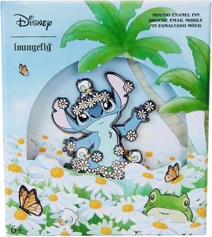 دبوس صندوق تجميع من Loungefly Disney LILO وStitch Springtime Stitch 3 بوصات in Saudi Arabia
