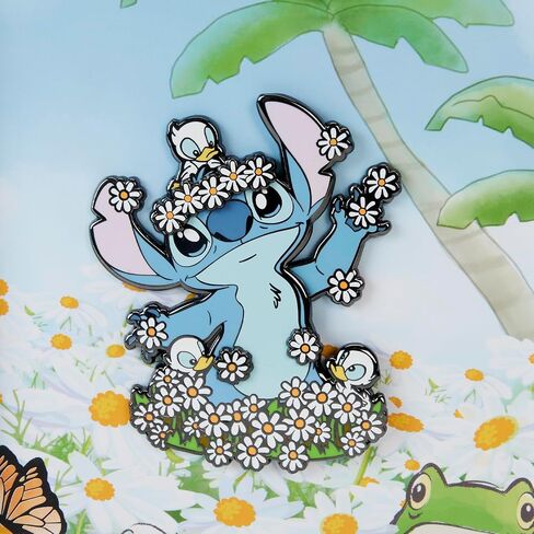 دبوس صندوق تجميع من Loungefly Disney LILO وStitch Springtime Stitch 3 بوصات in Saudi Arabia