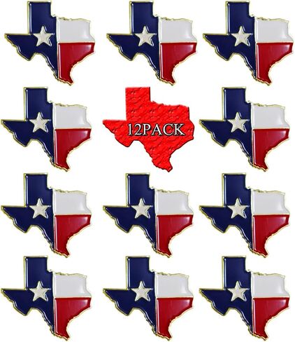 12/24/100 حزمة-US TX ولاية تكساس التلبيب دبابيس يلوحون العلم أمريكا الوطنية تكساس خريطة العلم دبابيس السائبة المعادن تذكارية سلسلة الهدايا in Kuwait