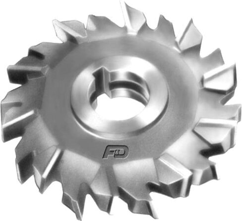 F&D Tool Company 11215-A2608 قاطعة طحن جانبية ذات أسنان متداخلة، فولاذ عالي السرعة، قطر 6 بوصة، عرض الوجه 7/32 بوصة، حجم الفتحة 1.25 بوصة in Saudi Arabia