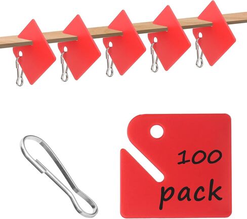 100 PCS Plastic Key Tags with Labels Hanging Key Identifiers Key Organizer Tags with Snap Hooks for Home Key Cabinet Office in Saudi Arabia