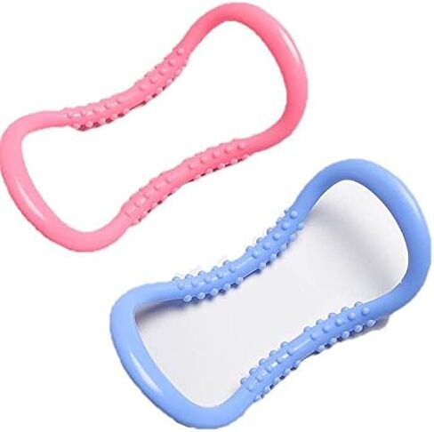 2 قطعة حلقة اليوغا دوائر اليوغا اللياقة البدنية الرياضة دائرة سحرية حلقة تدريب بيلاتيس، تدليك الظهر العجل تمتد الرقبة حلقة بيلاتيس، ممارسة الصالة الرياضية المنزلية تمديد حلقة اللياقة البدنية in Kuwait