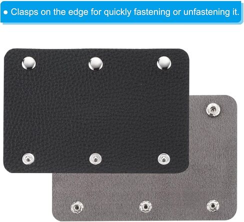 PATIKIL Luggage Handle Wrap, 2 Pack PU Handbag Grip Cover Protector Identifier with Clasp for Suitcase Grocery Shopping Bag, Beige in Kuwait