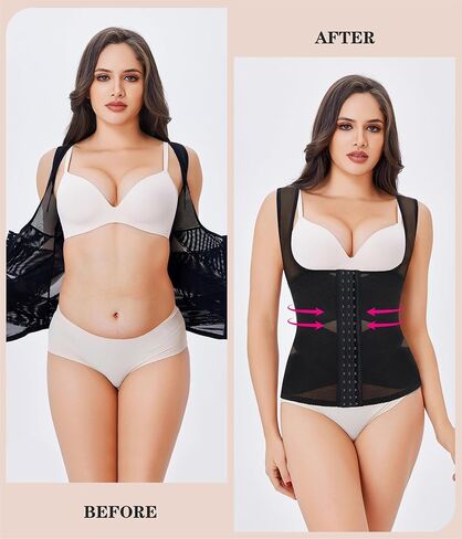 Nebility Waist Trainer for Women Corset Shapewear Tummy Control Body Shaper Vest Waist Cincher Shapewear in Kuwait