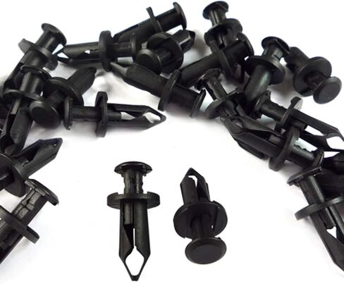 Pack of 100 Replacement for Can Am 293150089 ATV UTV Fit 8mm 5/16 inch Hole Fender Rivet Plastic Clip Push Pin Splash Guard Body Panel Retainer Motorcycle Black Nylon Fastener for Bombardier in Saudi Arabia