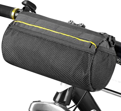 Bike Handlebar Bag 3.3L 8-Pocket Waterproof Handlebar Bags for Bicycles with Rain Cover, Shoulder Strap, Bicycle Handlebar Bag Pouch for Road, Mountain Bikes, MTB Storage, Tools in Saudi Arabia
