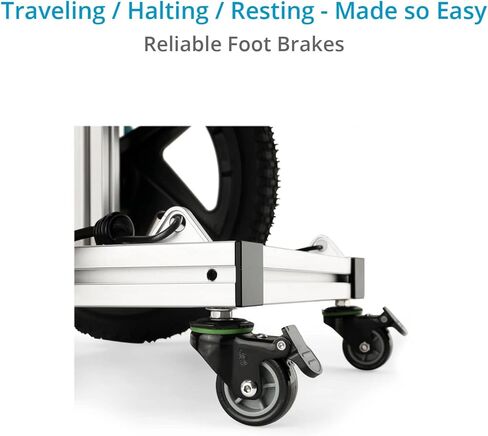 عربة قناة عمودية PROAIM Sound Chief لتسجيل وإنتاج الصوت/الفيديو مع حامل حامل. تعديل الرف لأعلى/لأسفل، فرامل قدم موثوقة، قابلة للطي. حمولة تصل إلى 30 كجم / 66 رطلاً. (CT-SDCF-CV4) in Kuwait