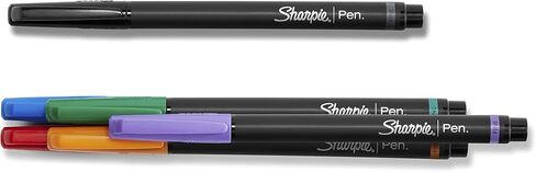 SHARPIE 1976527 Pen, Fine Point, Assorted Colors, 6-Count in Saudi Arabia