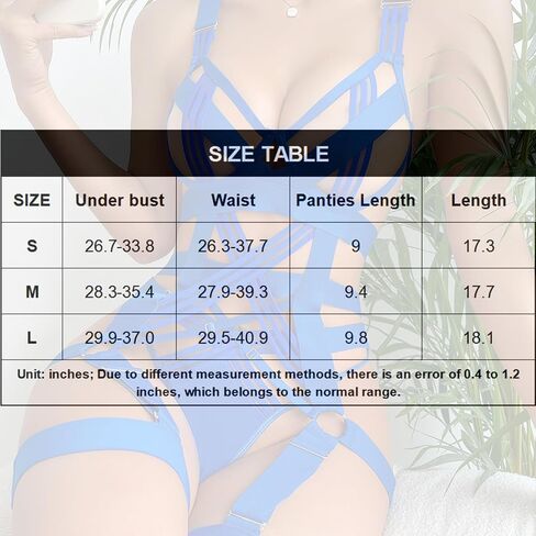 Womens Lingerie with Push Up Bra Support Bondaged Underwired Teddy Lingerie One Piece Babydoll in Saudi Arabia