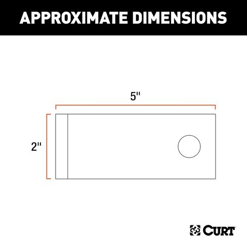 CURT 45822 Weld-On Anti-Sway Trailer Hitch Bar, 5/8-Inch Ball Hole, RAW in Saudi Arabia