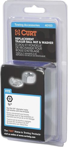 CURT 40103 Replacement Trailer Hitch Ball Nut and Washer for 3/4-Inch Shank in Saudi Arabia