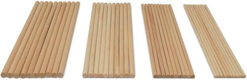 Wooden Dowel Asssortment 80 Dowel Rods 12 inches Long by Woodpeckers in Saudi Arabia