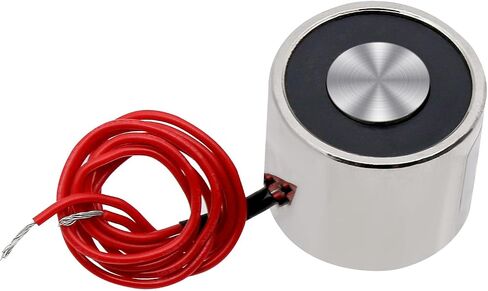 Round Electric Magnet, Electromagnet Solenoid DC 5V 50N 11LB/5Kg Suction Holding Sucker Lifting Electromagnet 25 * 11mm in Saudi Arabia