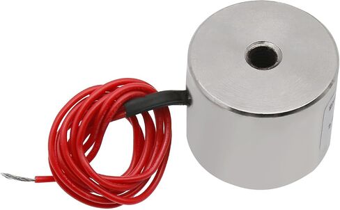Round Electric Magnet, Electromagnet Solenoid DC 5V 50N 11LB/5Kg Suction Holding Sucker Lifting Electromagnet 25 * 11mm in Saudi Arabia
