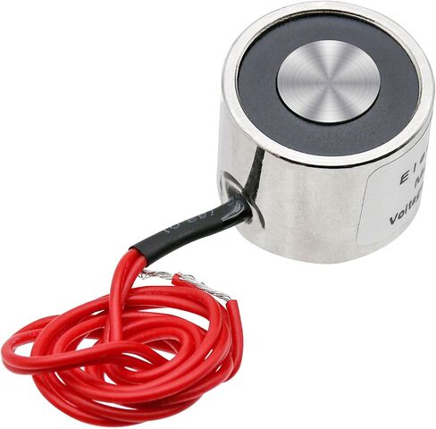 Round Electric Magnet, Electromagnet Solenoid DC 5V 50N 11LB/5Kg Suction Holding Sucker Lifting Electromagnet 25 * 11mm in Saudi Arabia