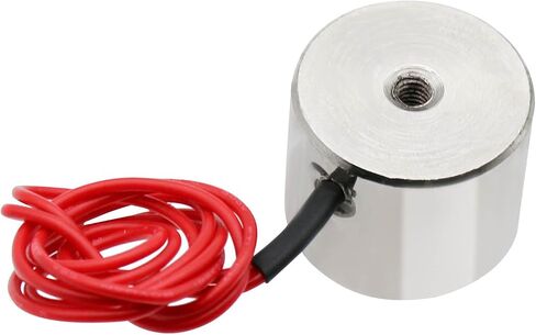 Round Electric Magnet, Electromagnet Solenoid DC 5V 50N 11LB/5Kg Suction Holding Sucker Lifting Electromagnet 25 * 11mm in Saudi Arabia