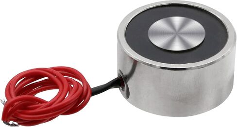 Round Electric Magnet, Electromagnet Solenoid DC 5V 50N 11LB/5Kg Suction Holding Sucker Lifting Electromagnet 25 * 11mm in Saudi Arabia