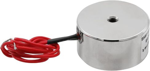 Round Electric Magnet, Electromagnet Solenoid DC 5V 50N 11LB/5Kg Suction Holding Sucker Lifting Electromagnet 25 * 11mm in Saudi Arabia