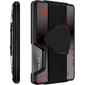 AXWELL Slim Minimalist Wallet for Men - RFID Blocking Front Pocket Card Holder - Tactical Metal Wallet with Money Clip and Cash Strap (Assassin) in Saudi Arabia