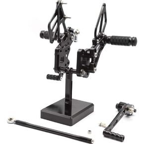 FXCNC CNC Adjustable Motorcycle Rearset Foot Pegs Rear Set Footrests Compatible with GSX-R GSXR 600 750 GSXR600 GSXR750 GSX-R600 GSX-R750 2006-2010 in Saudi Arabia