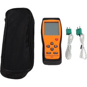 Eujgoov K Type Thermocouple Thermometer, Digital Temperature Meter 2 Channels Dual Probe for High Temp Measurement in Saudi Arabia